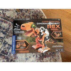 Thames Kosmos Code+Control Dinosaur Robot REX Robotics & Engineering STEM Kit